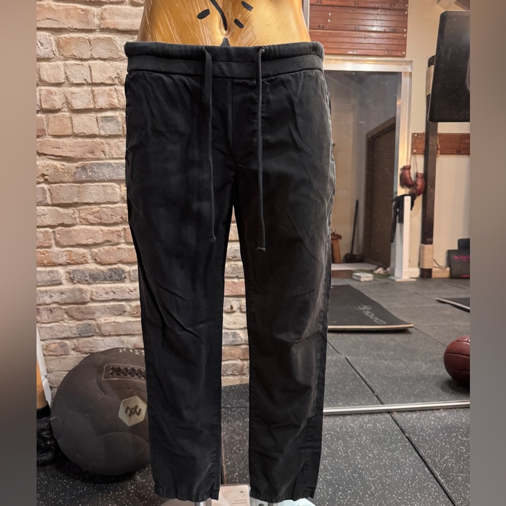James Perse Women's Black Pants drawstring 1